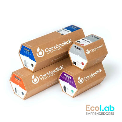 Caja perchero Hexagonal  + Plantilla