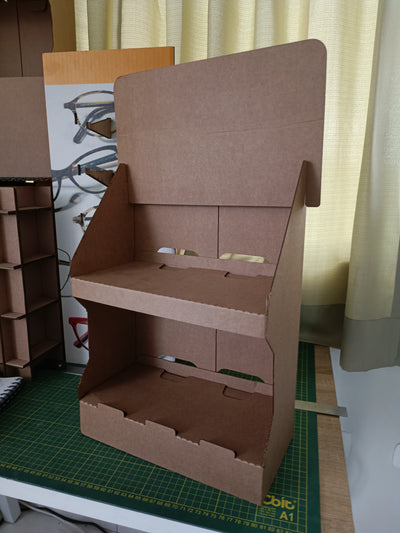 Exhibidor Plegable de Cartón